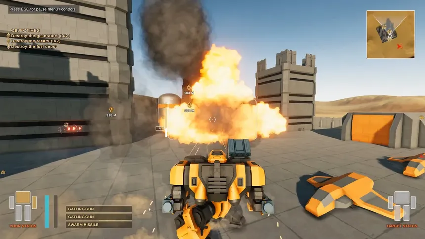 Скриншот 1 к игре Robot Fury: Mech Combat Simulator