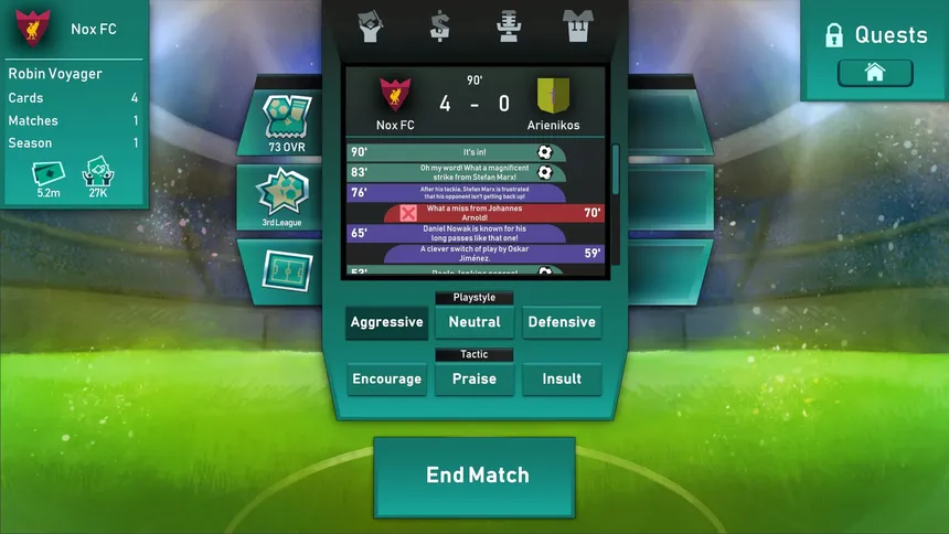 Скриншот 2 к игре Regista: Reign Your Football Club