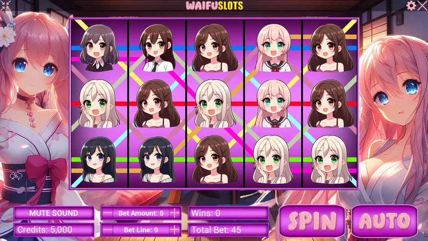 Скриншот 1 к игре Waifu Slots