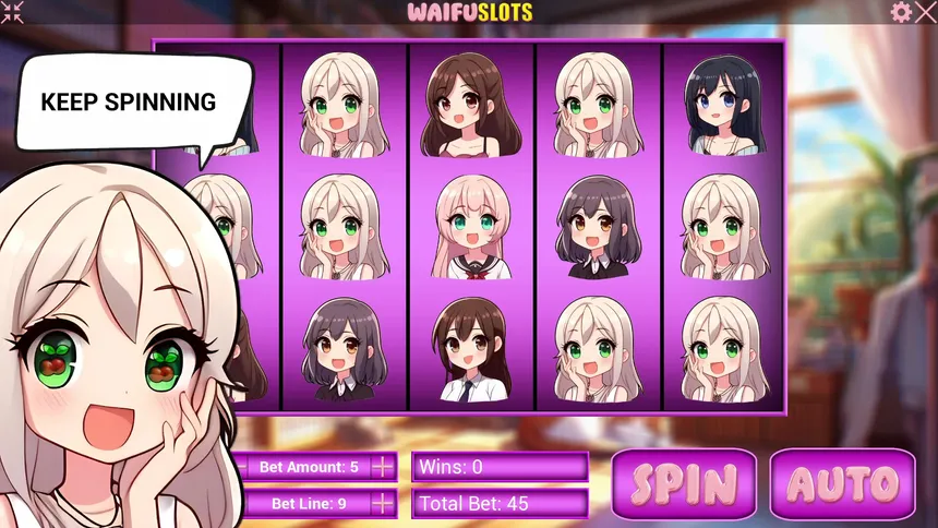 Скриншот 2 к игре Waifu Slots