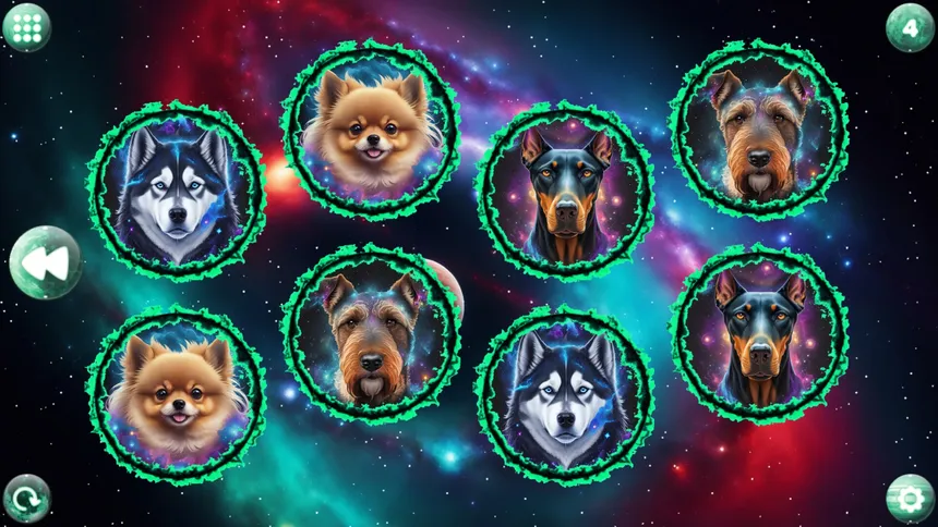 Скриншот 3 к игре Space Memory: Dogs
