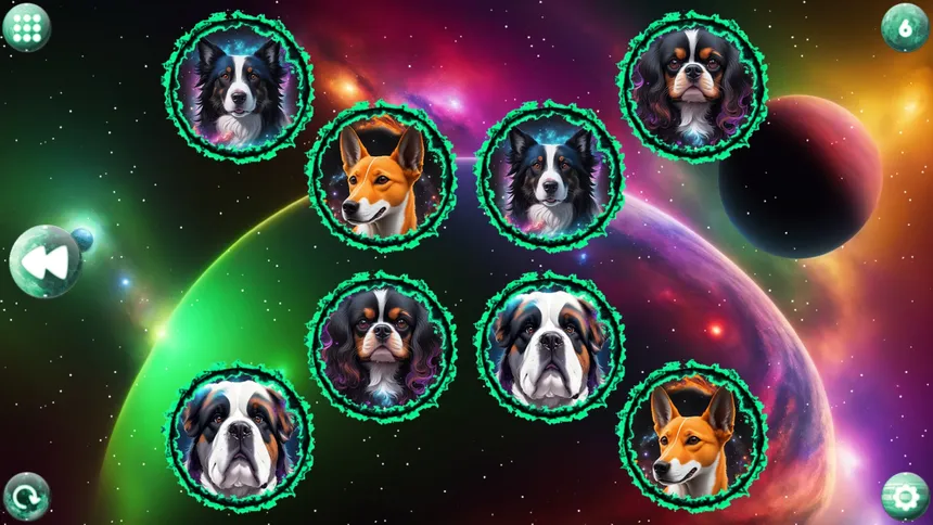 Скриншот 4 к игре Space Memory: Dogs