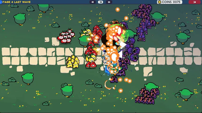 Скриншот 1 к игре Fruit vs. Aliens