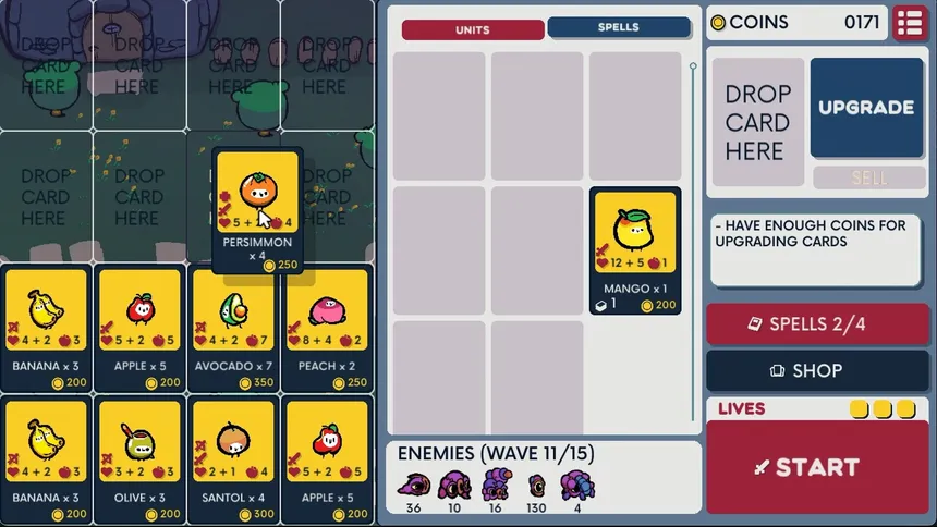 Скриншот 2 к игре Fruit vs. Aliens