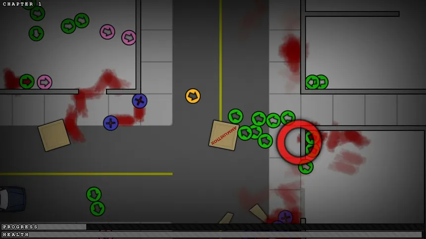 Скриншот 1 к игре They Do Not Die: Call of Crimson Tgirl Apex Land Zombie Shooter Duty 2D Keywords
