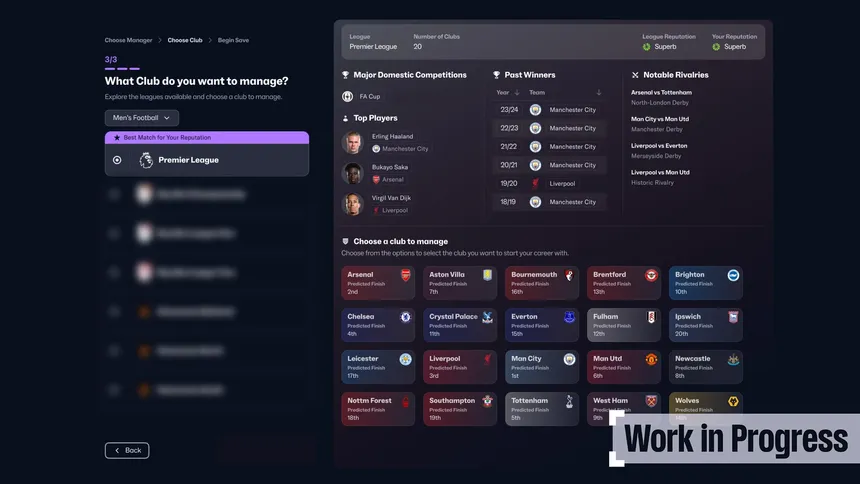 Скриншот 1 к игре Football Manager 25