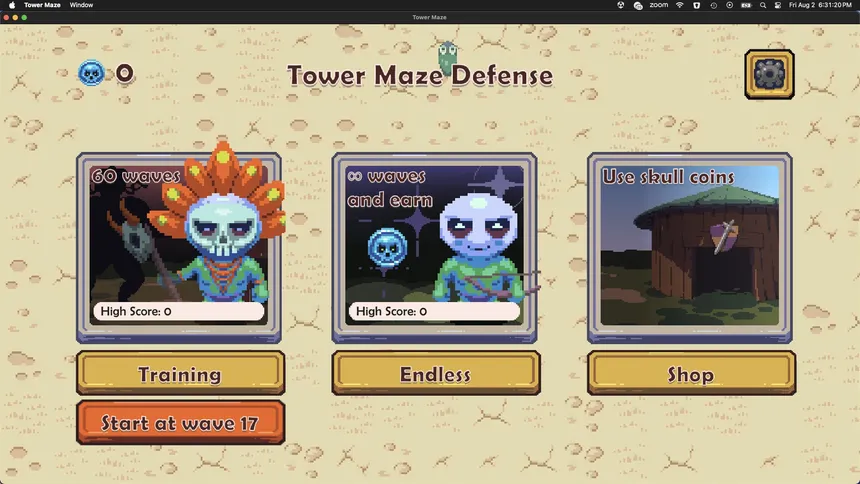Скриншот 1 к игре Tower Maze Defense