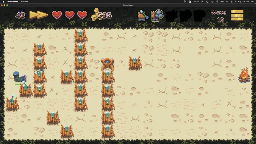 Скриншот 2 к игре Tower Maze Defense