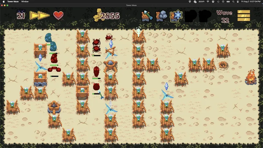 Скриншот 4 к игре Tower Maze Defense