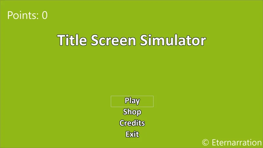 Скриншот 1 к игре Title Screen Simulator