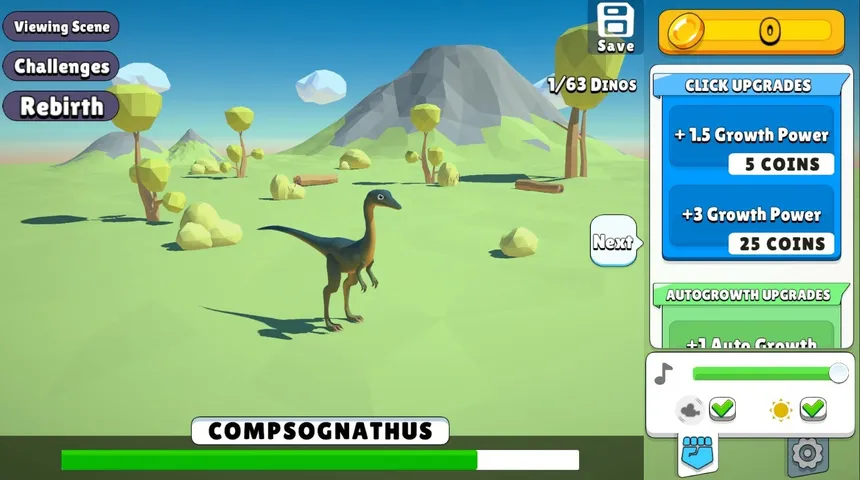 Скриншот 1 к игре Idle Dino