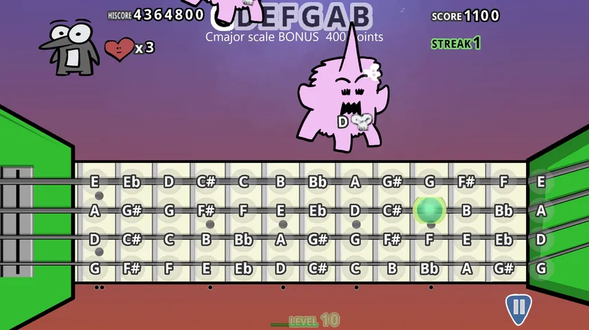 Скриншот 2 к игре Guitar Fretter