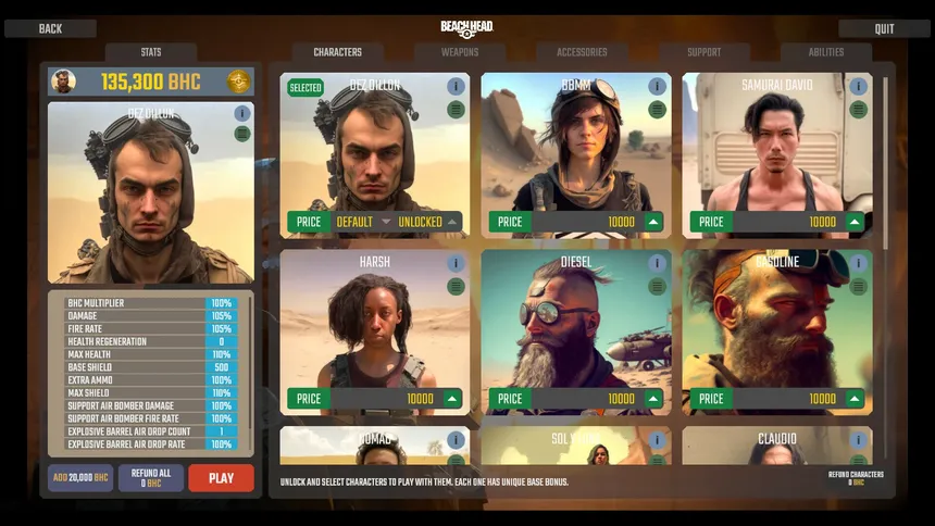 Скриншот 1 к игре BeachHead Rogue