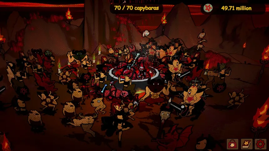 Скриншот 1 к игре Capybaras Chill in Hell