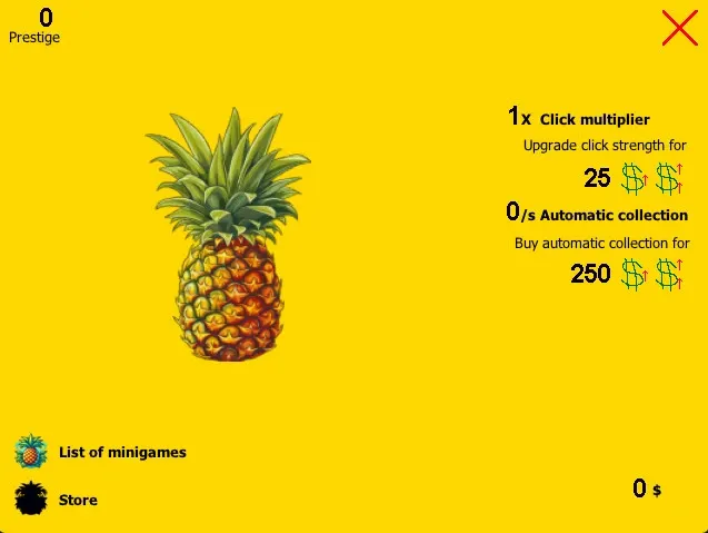 Скриншот 2 к игре Ananas - Pineapple Idle Game
