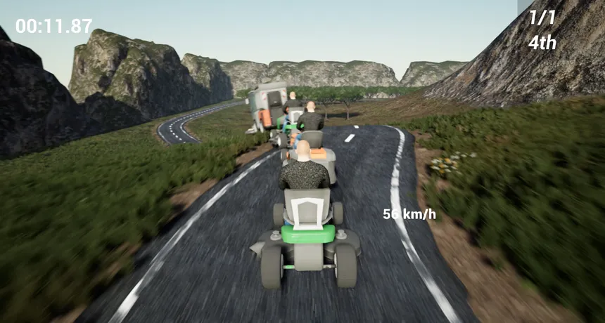 Скриншот 3 к игре Lawnmower Game Racing 2: Drunken