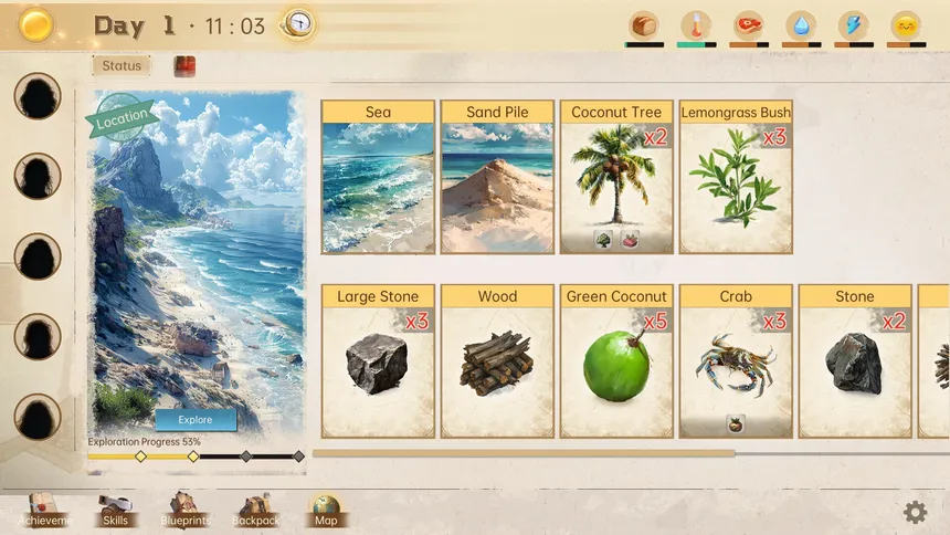 Скриншот 1 к игре Castaway Hand