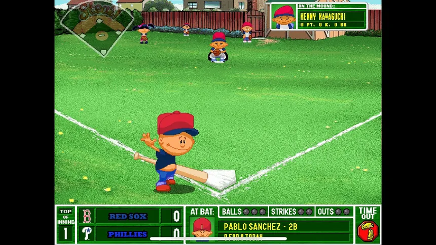 Скриншот 1 к игре Backyard Baseball '01