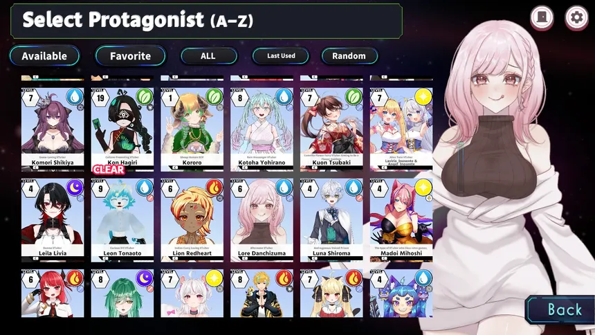 Скриншот 2 к игре ぶいちゅ～バトル登録者数じゃない！力で決める！