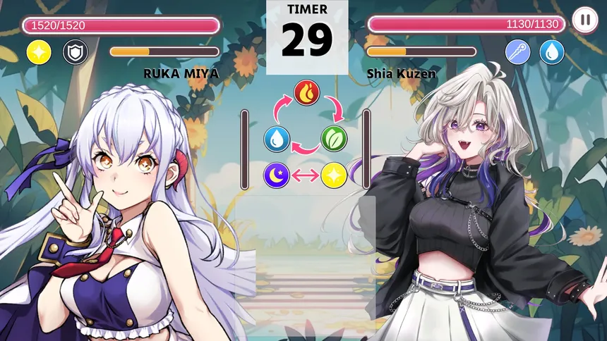 Скриншот 4 к игре ぶいちゅ～バトル登録者数じゃない！力で決める！