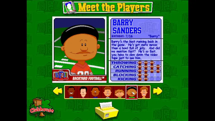 Скриншот 2 к игре Backyard Football '99