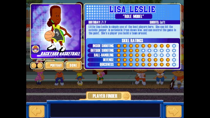 Скриншот 1 к игре Backyard Basketball '01