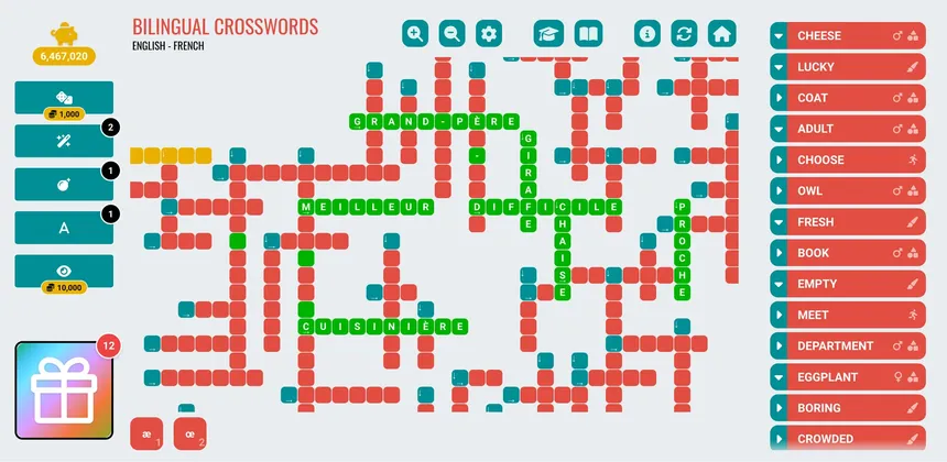 Скриншот 2 к игре Bilingual Crosswords
