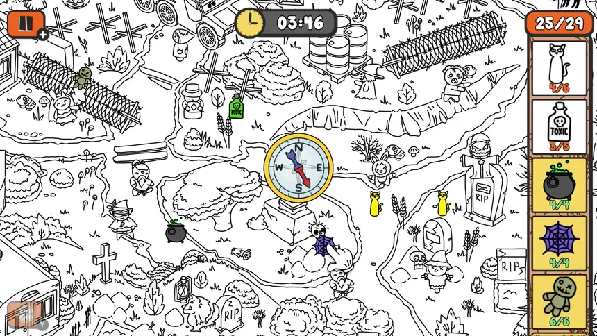 Скриншот 4 к игре Doodle Hunt: Halloween Rush