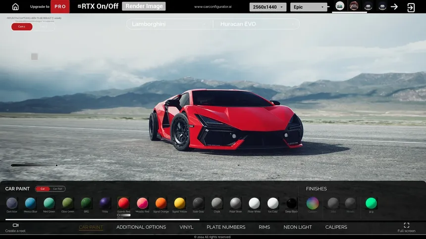 Скриншот 2 к игре Realistic 3D Car Configurator