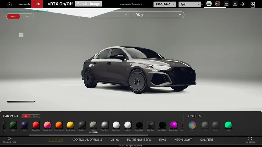 Скриншот 5 к игре Realistic 3D Car Configurator