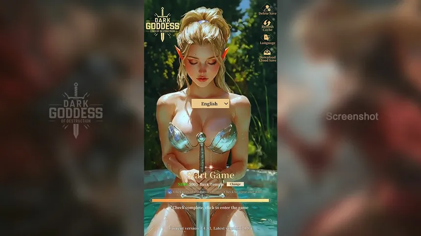 Скриншот 1 к игре Dark Goddess of Destruction: Idle
