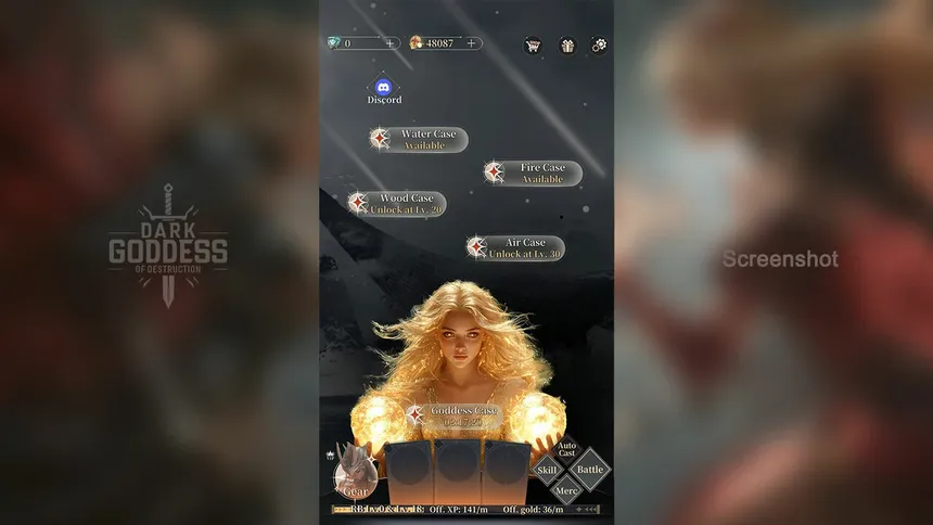 Скриншот 6 к игре Dark Goddess of Destruction: Idle