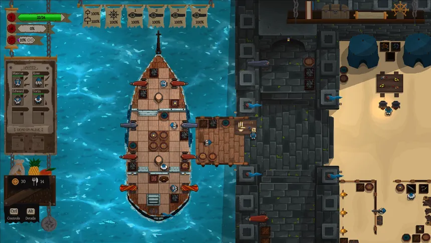 Скриншот 1 к игре Red Rogue Sea