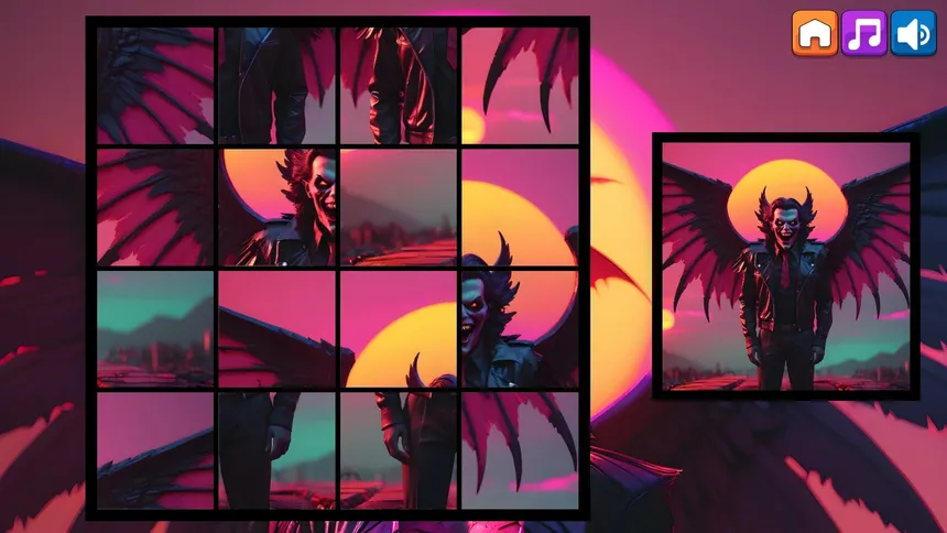 Скриншот 6 к игре OG Puzzlers: Synthwave Vampires
