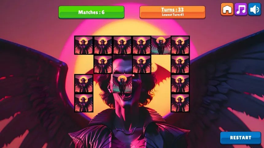 Скриншот 7 к игре OG Memory: Synthwave Vampires