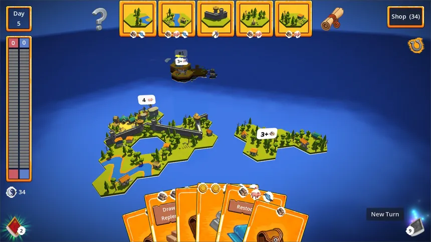 Скриншот 1 к игре Kingdom of Cards and Tiles