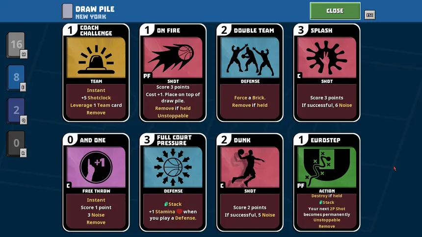 Скриншот 3 к игре Clutchtime: Basketball Deckbuilder