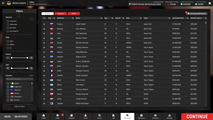 Скриншот 4 к игре Esport Manager: Road To Major