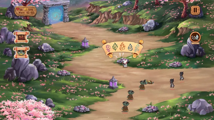 Скриншот 3 к игре Kitsune's Paths Tower Defense
