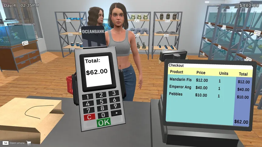 Скриншот 1 к игре Fish Shop Simulator
