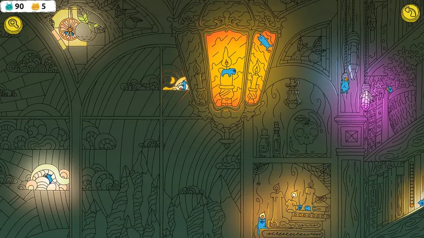 Скриншот 1 к игре Hidden Capybaras with Orange in the Whimsical Library
