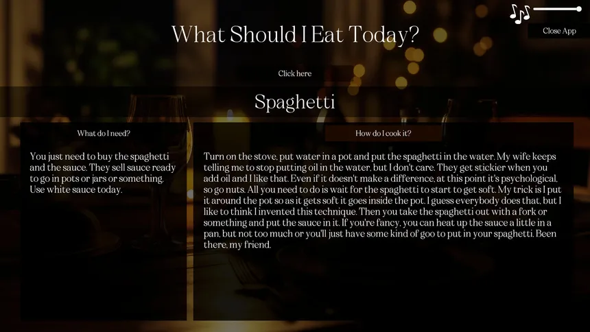 Скриншот 5 к игре What Should I Eat