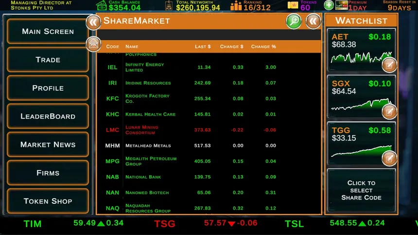 Скриншот 2 к игре Stock Market Tycoon: Challenge