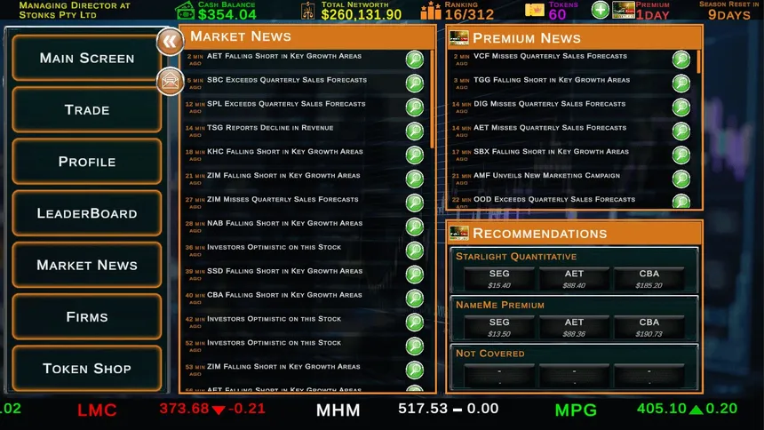 Скриншот 4 к игре Stock Market Tycoon: Challenge