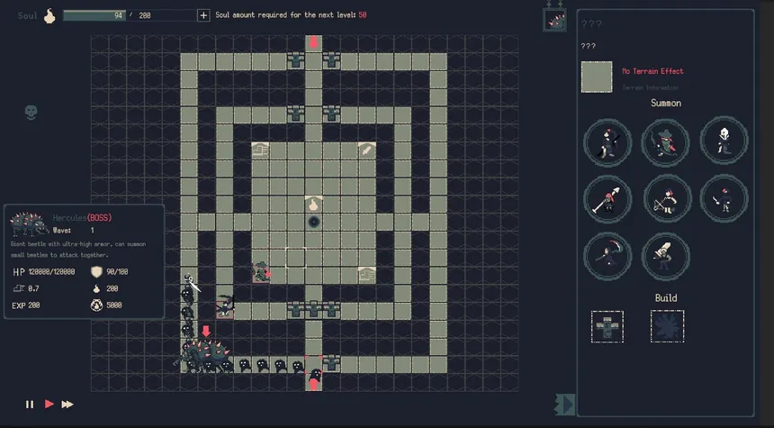 Скриншот 2 к игре Оборона Душ: Лабиринт Теней