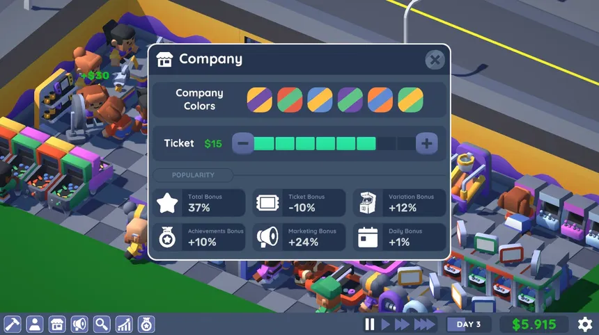 Скриншот 5 к игре Arcade Empire Tycoon