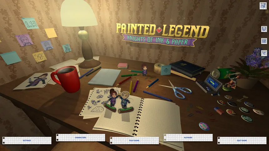 Скриншот 1 к игре Painted Legend: Knights of Ink & Paper