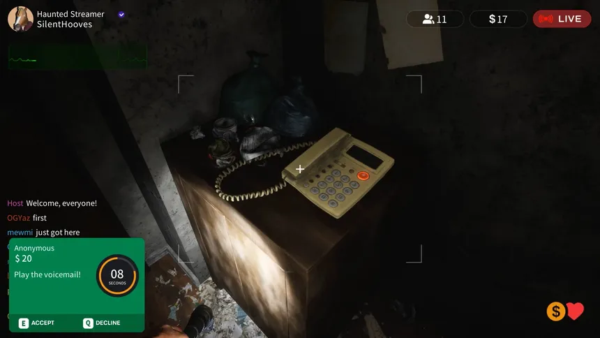 Скриншот 3 к игре HAUNTED STREAMER -呪われた配信者-