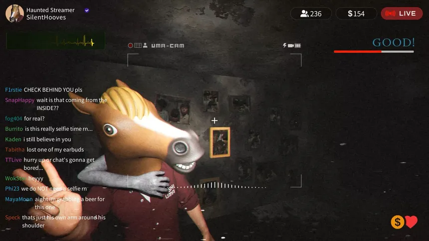 Скриншот 4 к игре HAUNTED STREAMER -呪われた配信者-