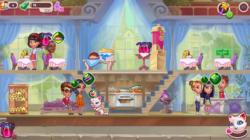 Скриншот 1 к игре Cafe Dash: Cooking, Diner Game
